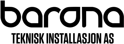 Barona Teknisk Installasjon svart logo